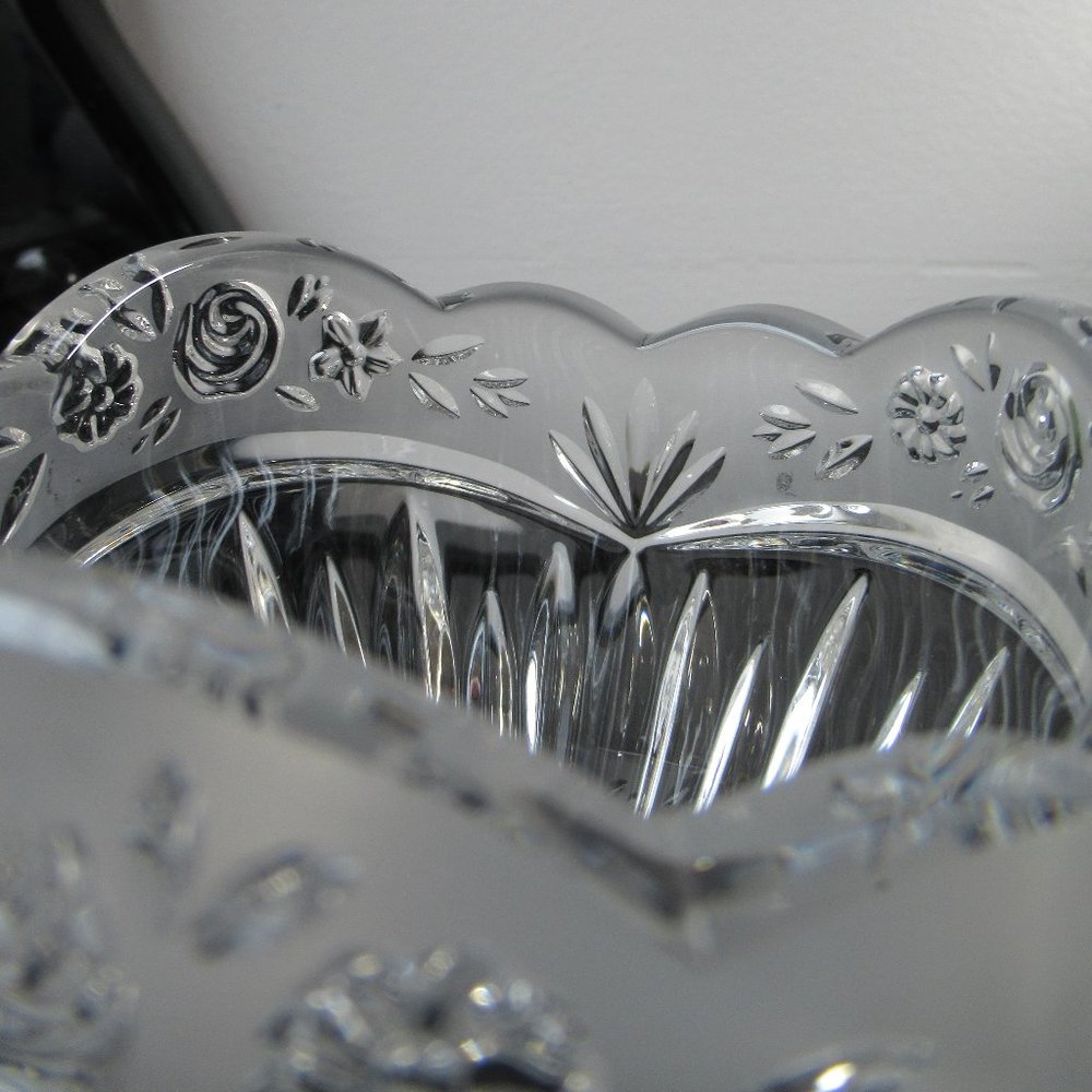 Crystal Candy Dish Rose Pattern - Picture 11 of 13